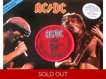 AC/DC ‎– That's The Way I Wanna Rock N Roll - UK Limited Edition 3 Track 12" Black Vinyl In Gatefold Sleeve c/w Sew On Patch & Hype Sticker